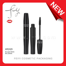 Black With Diamond Empty Aluminium Mascara Container